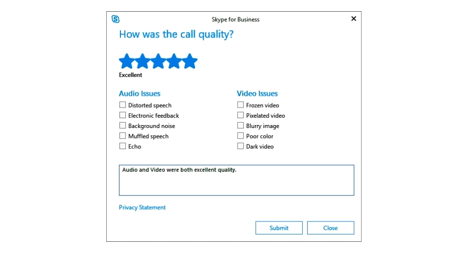 skype feedback form