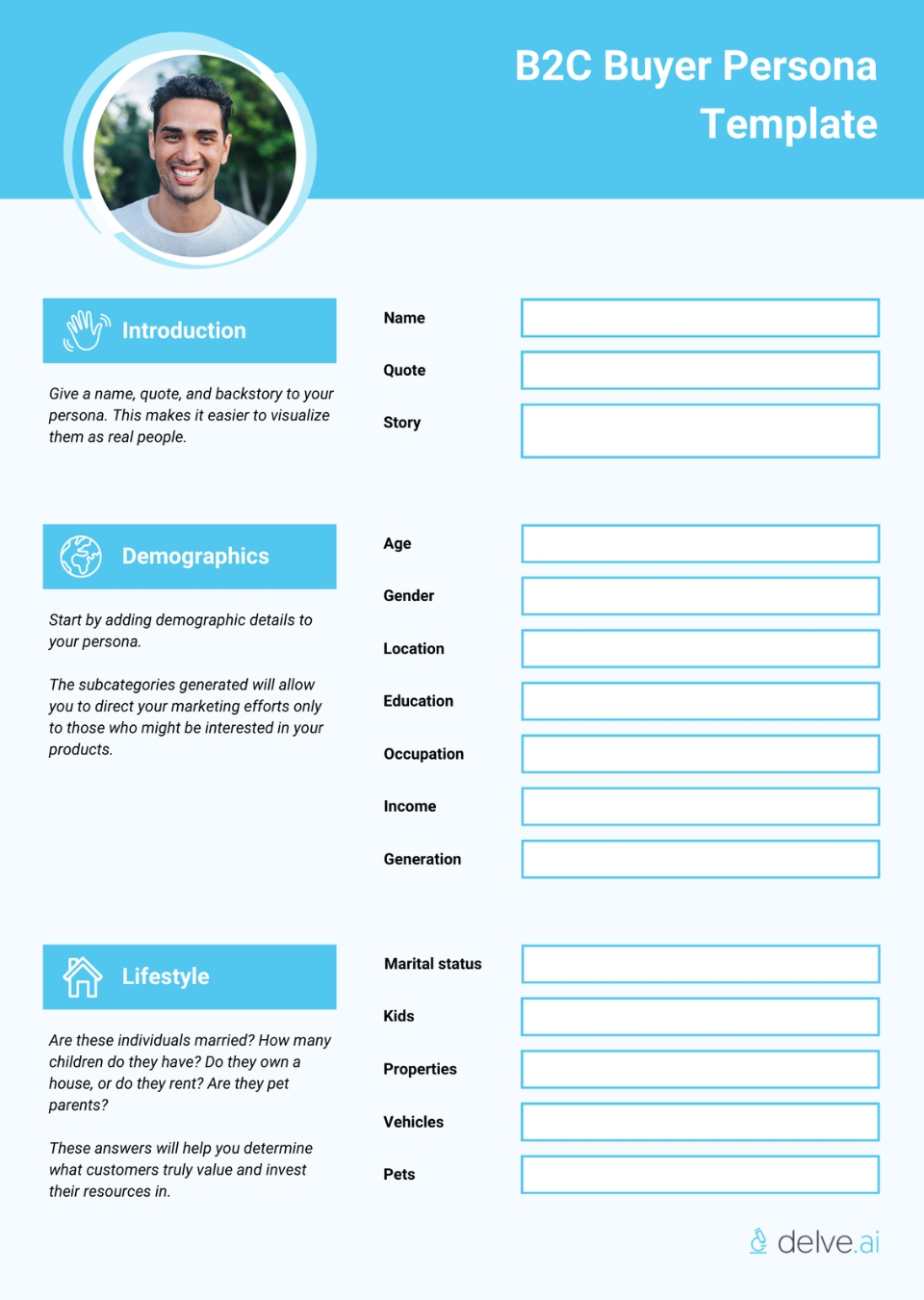 Free Buyer Persona Template Download Now Delve AI