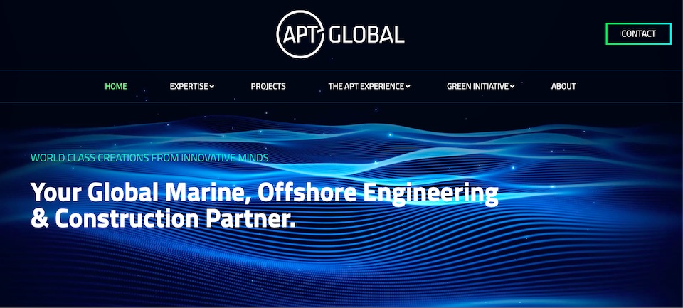 APT Global Website Screenshot