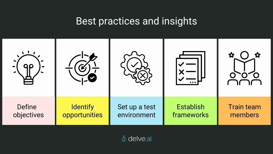 Best practices and insights