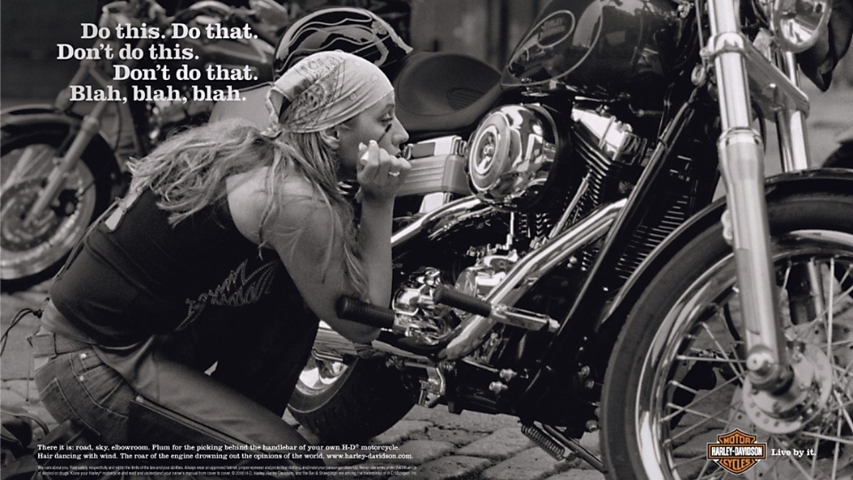 Harley-Davidson ad banner