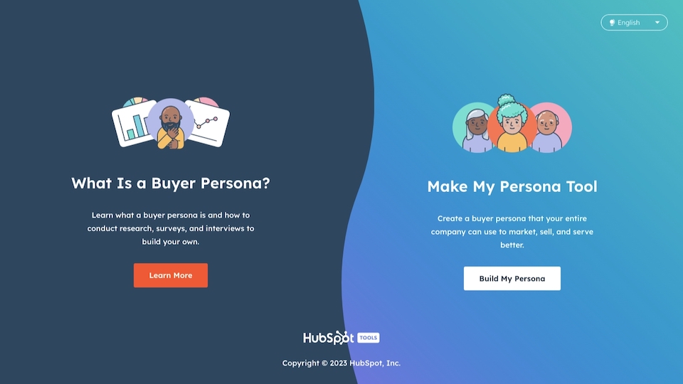 make my persona by hubspot