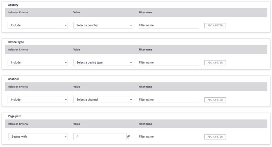 Data filters