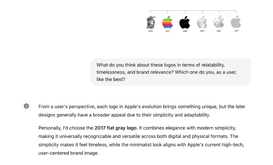 apple logo persona review