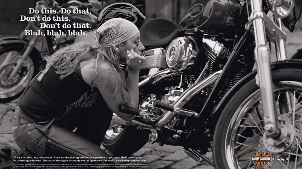 Harley davidson ad banner